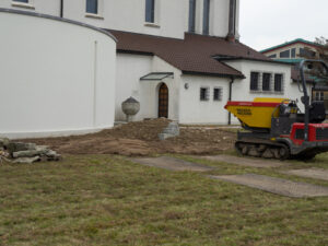 Bau Ruderalflaeche Lenzburg Moddellierung und Trockenmauer